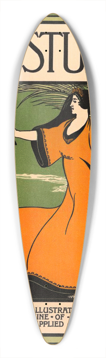 Lon-Victor Solon - The Studio 39.3 inch art pintail longboard deck