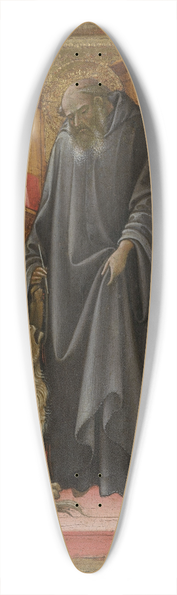 Lorenzo Monaco - Saint Jerome in his Study 39.3 inch art pintail longboard deck
