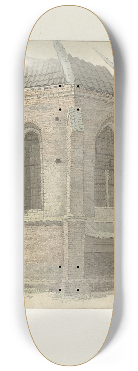 Gerrit Hulseboom - Oude kerk van Vaassen 8.25 inch art skate deck