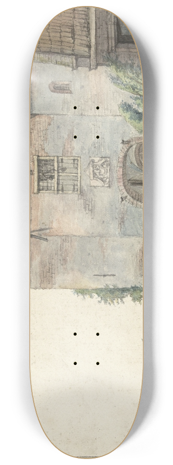 Gerrit Lamberts - De poort van het kasteel van Heemstede 8.25 inch art skate deck
