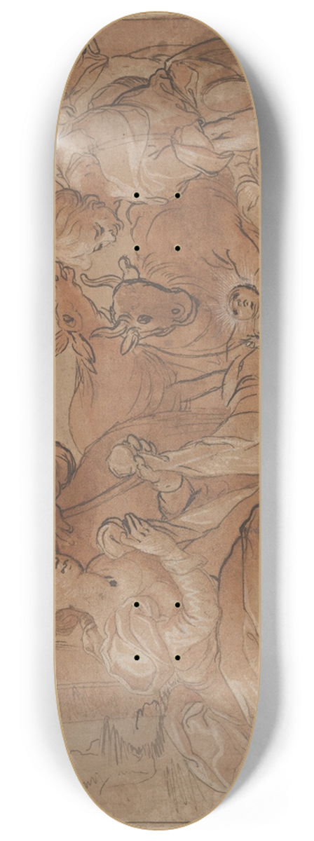 Gerrit Pietersz. Sweelink - The Adoration of the Shepherds 8.25 inch art skate deck
