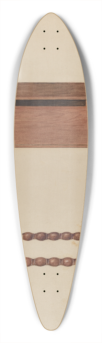 Louis Annino - Tavern Table or Refectory Table 39.3 inch art pintail longboard deck