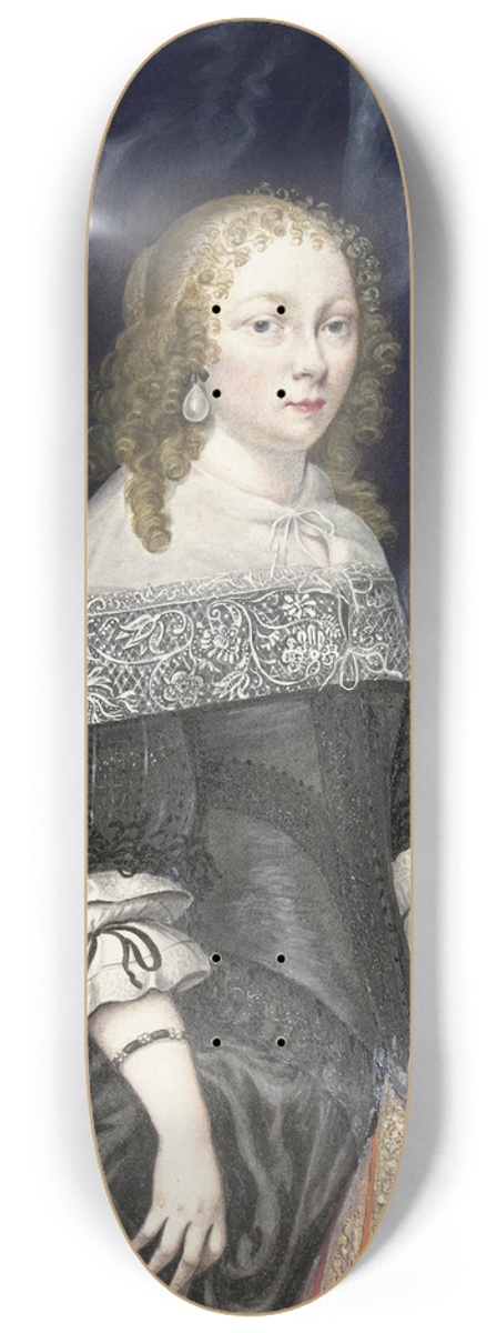 Gesina ter Borch - Self-portrait 8.25 inch art skate deck