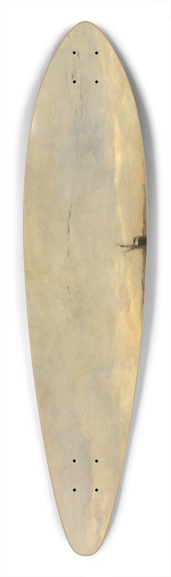 Louis Artan - Snow 39.3 inch art pintail longboard deck