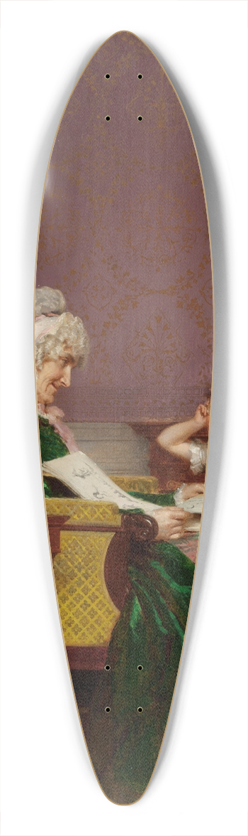 Louis Emile Adan - The First Lesson 39.3 inch art pintail longboard deck