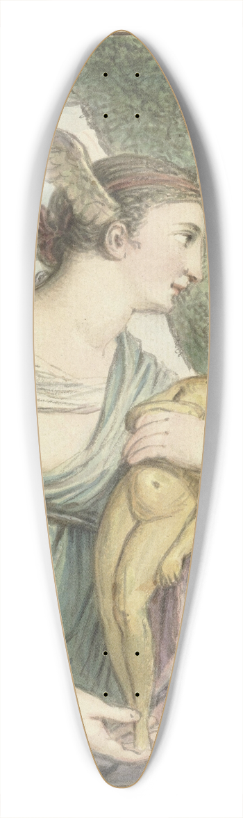 Louis Fabritius Dubourg - De Vinding 39.3 inch art pintail longboard deck