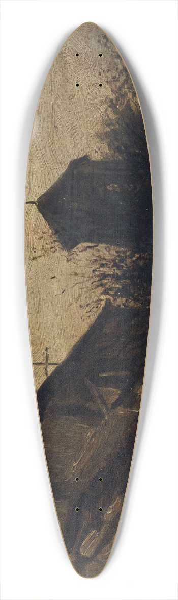 Louis-Godefroy Jadin - Labside de Saint-Pierre-de-Montmartre 39.3 inch art pintail longboard deck