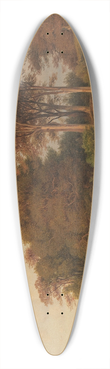 Louis Gurlitt - Sommerlandschaft mit Seeufer 39.3 inch art pintail longboard deck