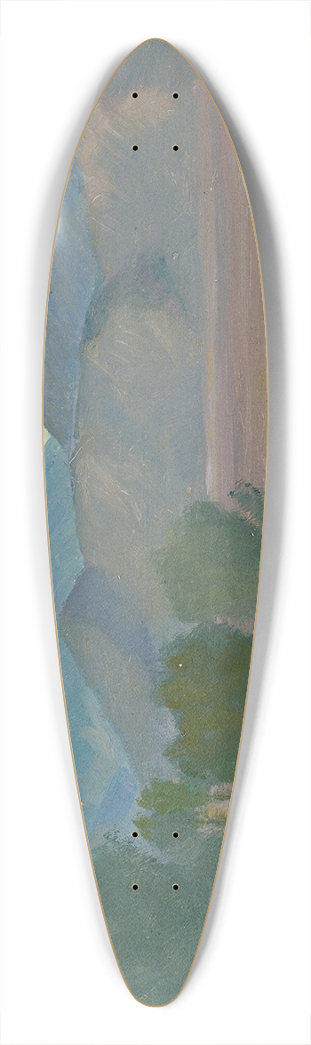 Louis Gurlitt - Vorgebirgslandschaft (study) 39.3 inch art pintail longboard deck