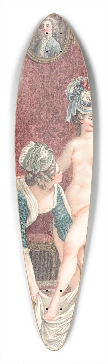 Louis-Marin Bonnet - La Toilette 39.3 inch art pintail longboard deck