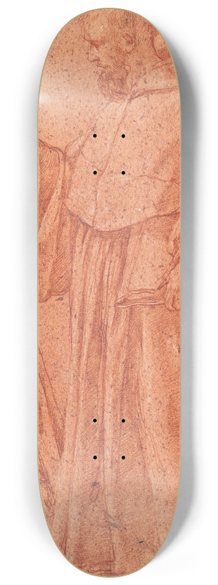 Giacinto Gimignani - Study of Saint Augustine 8.25 inch art skate deck