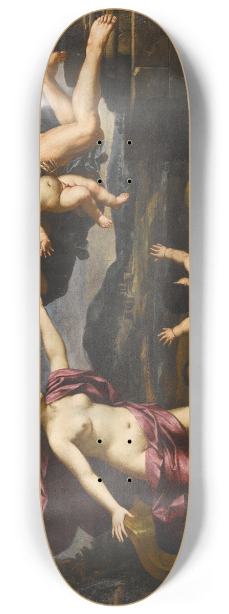 Giacinto Gimignani - Venus Cupido Und Chronos 8.25 inch art skate deck