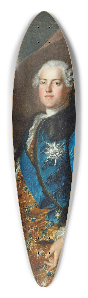 Louis Tocqu - Portrait dAbel Poisson, marquis de Marigny 39.3 inch art pintail longboard deck