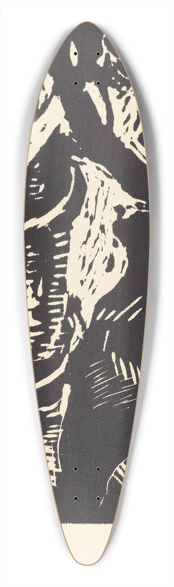 Lovis Corinth - Adam and Eve (Der Sndenfall) 39.3 inch art pintail longboard deck