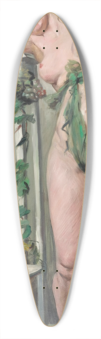 Lovis Corinth - Bacchantin 39.3 inch art pintail longboard deck