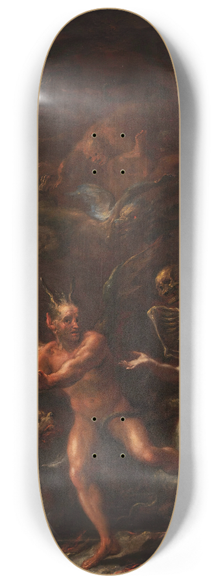 Giacomo Del Po - Gates of Hell 8.25 inch art skate deck