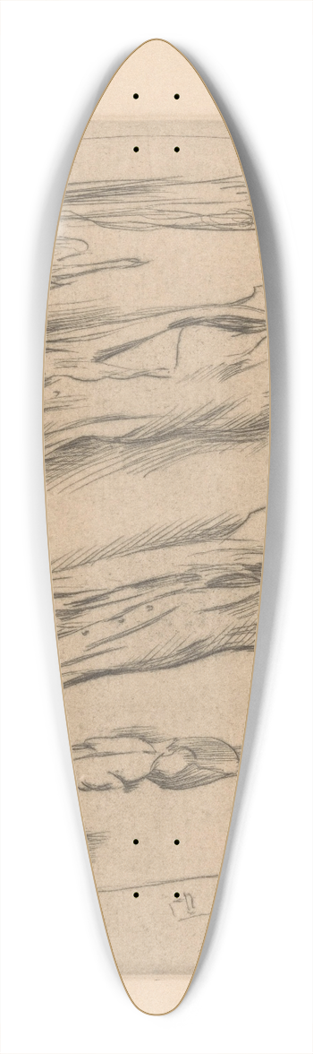Lovis Corinth - Geslachte varkens 39.3 inch art pintail longboard deck
