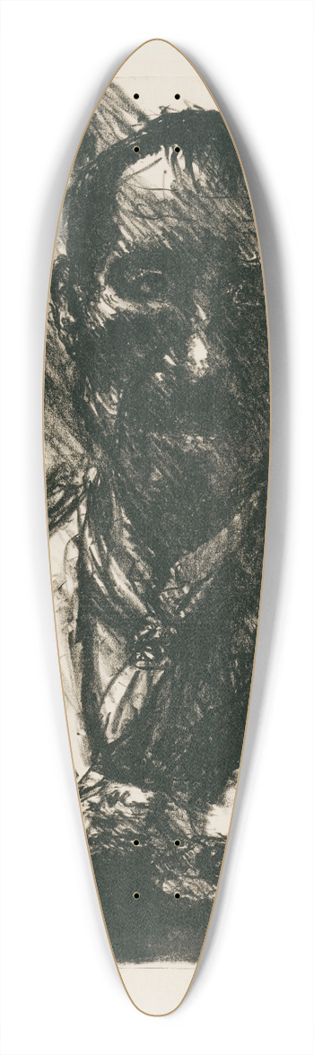 Lovis Corinth - Selbstbildnis 39.3 inch art pintail longboard deck