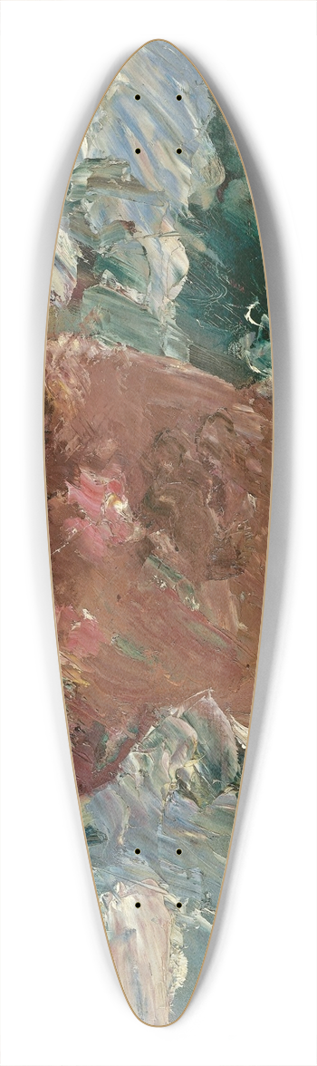 Lovis Corinth - Self-portrait at Walchensee 39.3 inch art pintail longboard deck