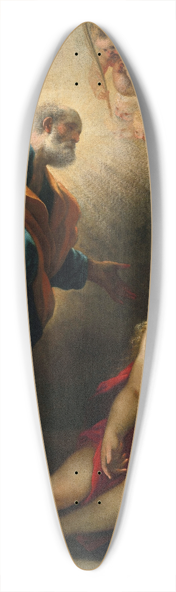 Luca Giordano - Saint Peter healing Saint Agatha 39.3 inch art pintail longboard deck