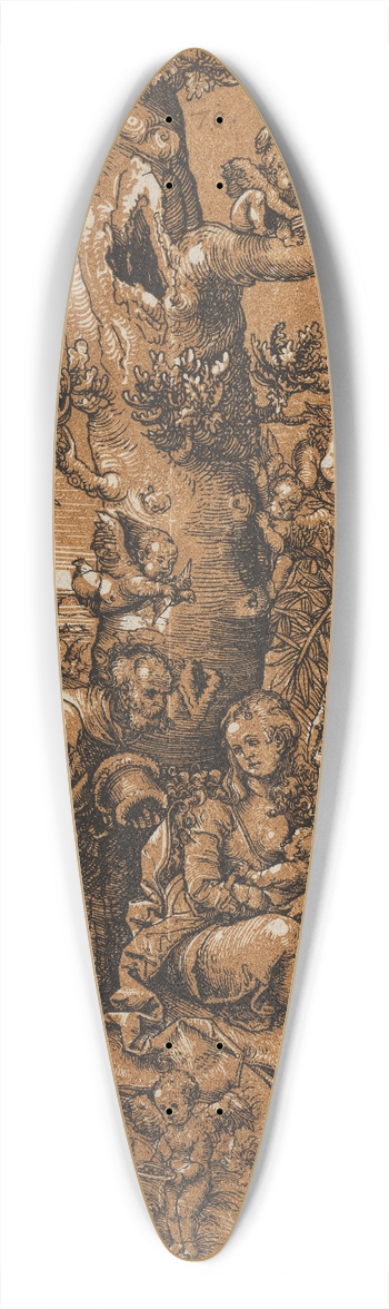 Lucas Cranach - Ruhe auf der Flucht 39.3 inch art pintail longboard deck