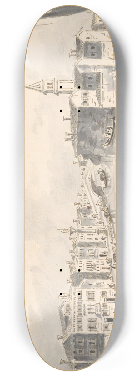 Giacomo Guardi - View of Murano 8.25 inch art skate deck