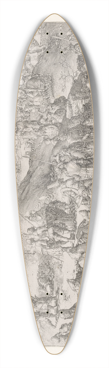 Lucas Van Leyden - Golgotha 39.3 inch art pintail longboard deck