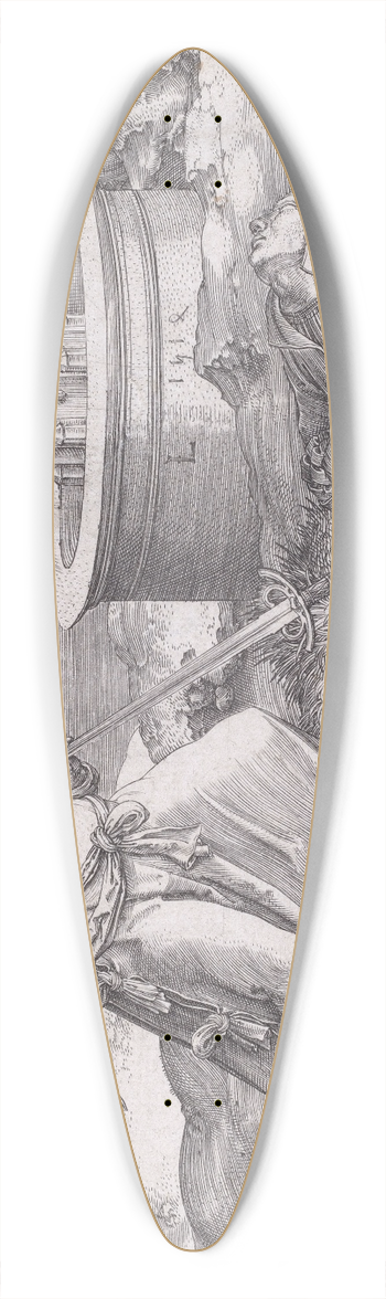 Lucas Van Leyden - Pyramus and Thisbe 39.3 inch art pintail longboard deck
