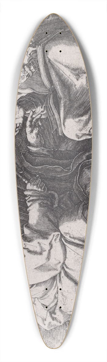Lucas Van Leyden - Saints Peter and Paul Seated in a Landscape 39.3 inch art pintail longboard deck