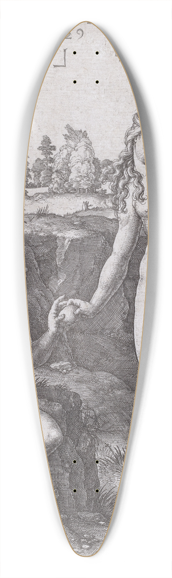 Lucas Van Leyden - The Fall of Man 39.3 inch art pintail longboard deck