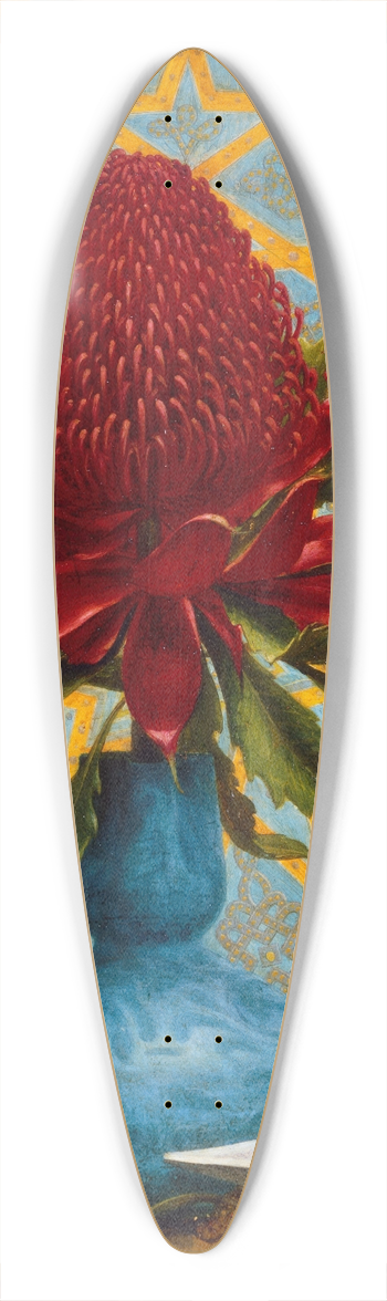 Lucien Henry - Waratah 39.3 inch art pintail longboard deck