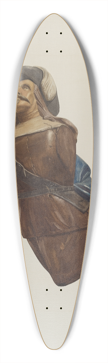 Lucille Chabot - Figurehead 39.3 inch art pintail longboard deck