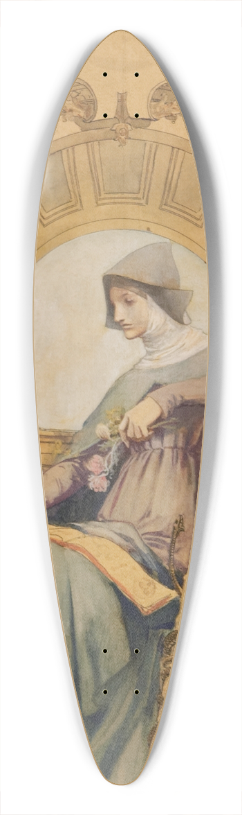 Luc-Olivier Merson - La Mdecine 39.3 inch art pintail longboard deck