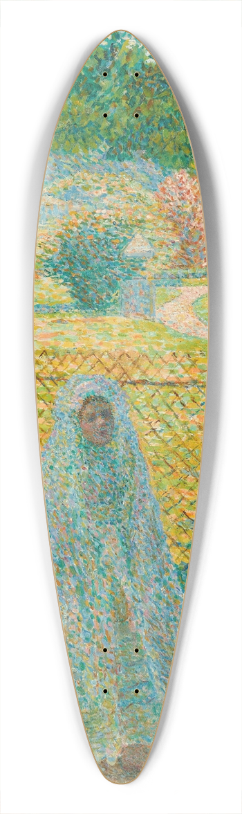 Ludovic Valle - La communiante, Parc Montsouris 39.3 inch art pintail longboard deck