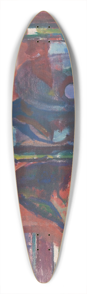 Ludvig Karsten - At the Mirror 39.3 inch art pintail longboard deck