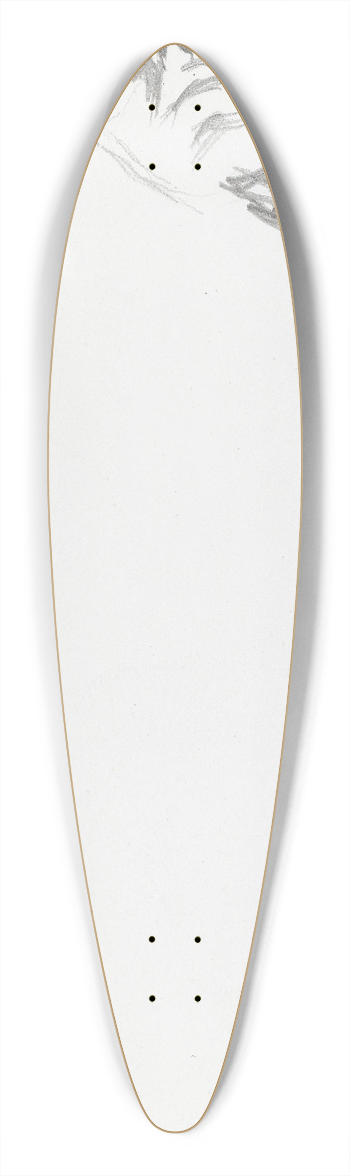 Ludvig Karsten - Liggende hode 39.3 inch art pintail longboard deck