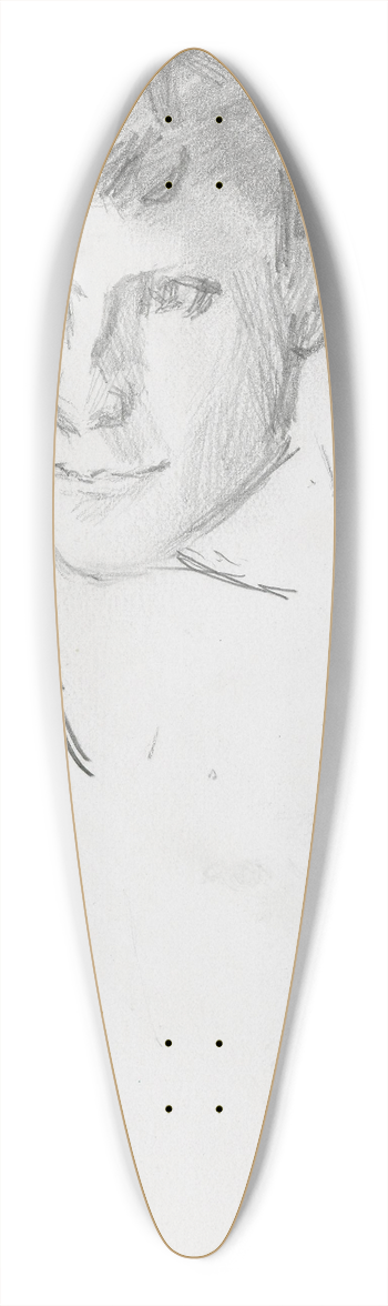 Ludvig Karsten - Torleiv Stadskleiv, Telemark 39.3 inch art pintail longboard deck