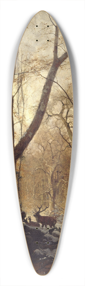 Ludvig Munthe - Winter in Germany 39.3 inch art pintail longboard deck