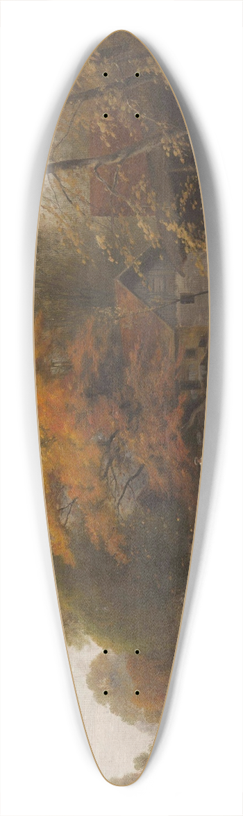 Ludvk Bartk - Autumn by the Water 39.3 inch art pintail longboard deck