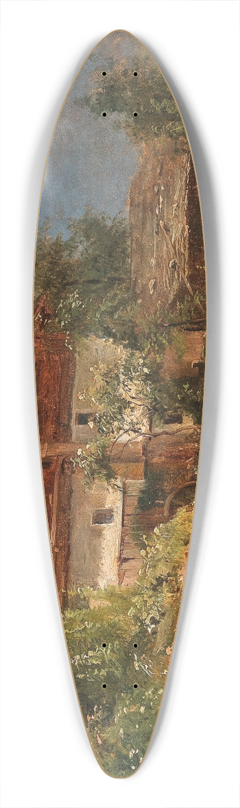 Ludwig Halauska - Landschaft in Tirol 39.3 inch art pintail longboard deck