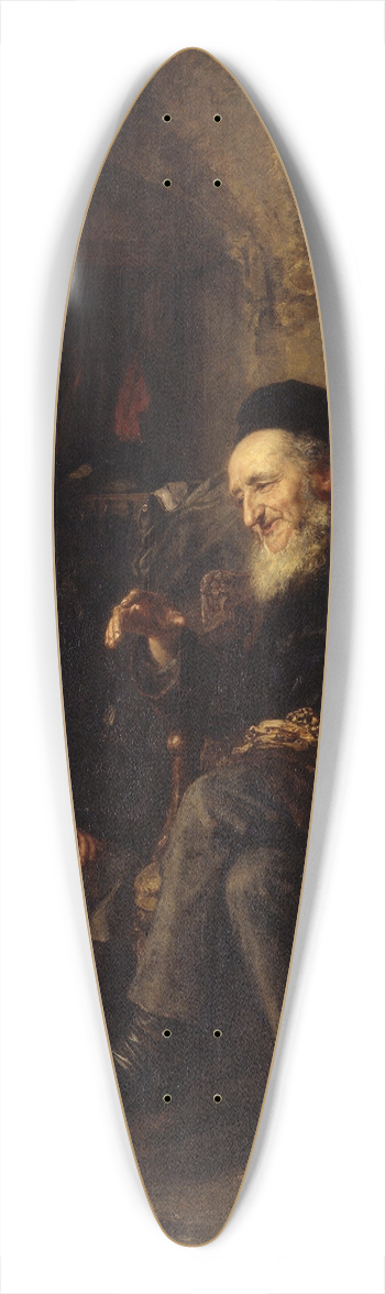 Ludwig Knaus - Solomonic wisdom 39.3 inch art pintail longboard deck