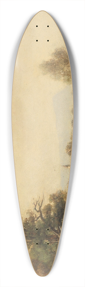 Ludwig Sckell - Kleine Flulandschaft 39.3 inch art pintail longboard deck