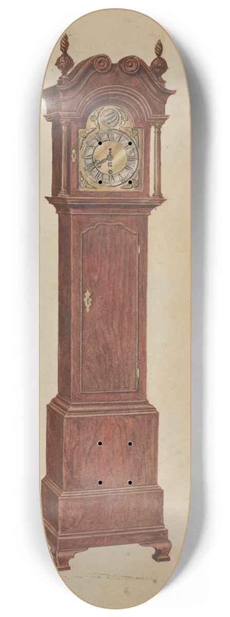 Gilbert Sackerman - Clock 8.25 inch art skate deck