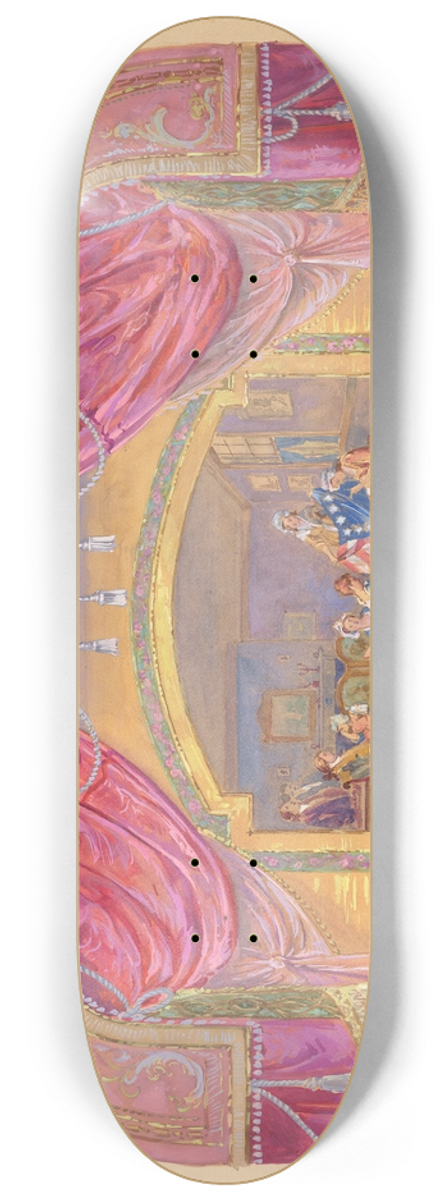 Gilbert Sackerman - Theatrical Painting 8.25 inch art skate deck