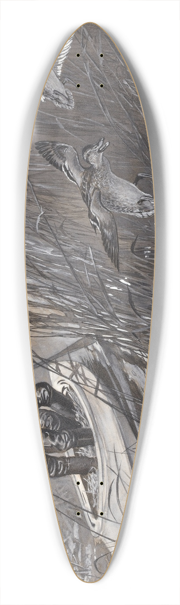 Lynn Bogue Hunt - Duck Hunting 39.3 inch art pintail longboard deck