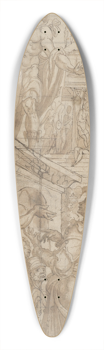 Maarten Van Heemskerck - Ecce Homo 39.3 inch art pintail longboard deck