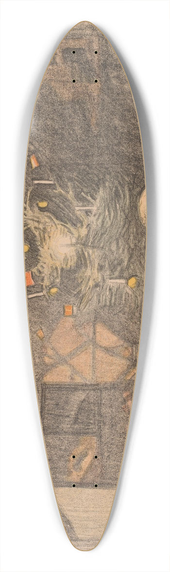 Magnus Enckell - Christmas Tree 39.3 inch art pintail longboard deck