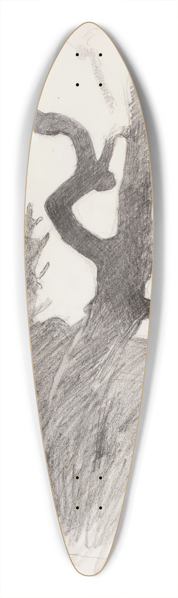 Magnus Enckell - Puunrunko 39.3 inch art pintail longboard deck