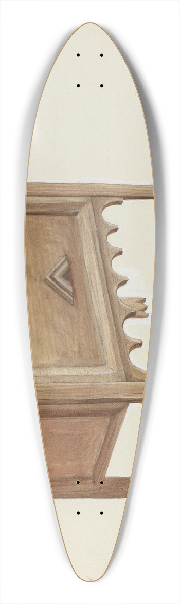 Majel G. Claflin - Chest 39.3 inch art pintail longboard deck