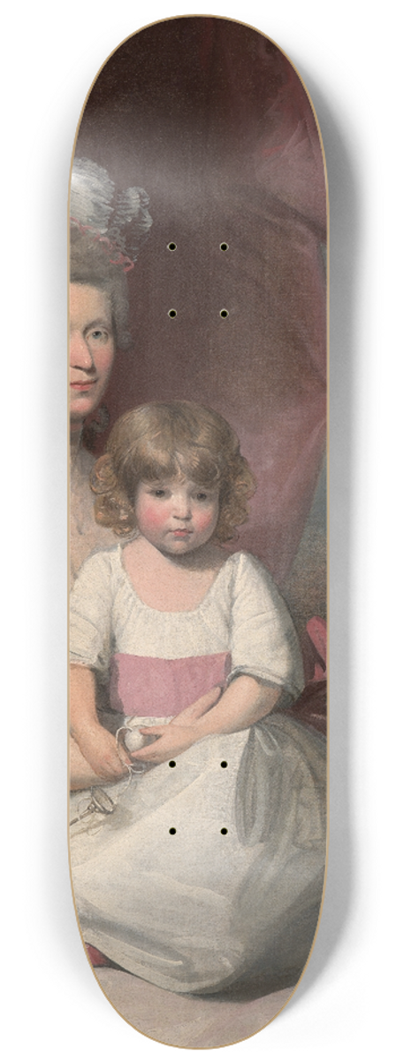 Gilbert Stuart - Portrait of A Family 8.25 inch art skate deck